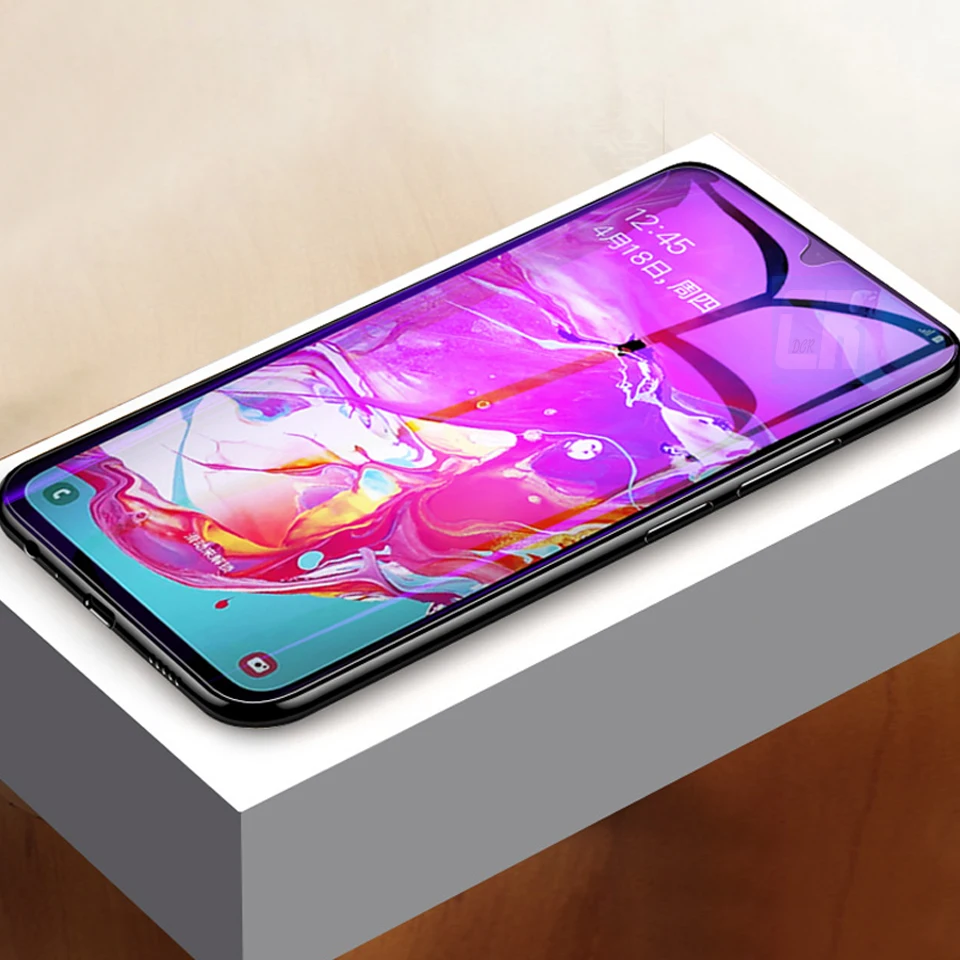 2 шт. HD из закаленного высокопрочного стекла Стекло для samsung Galaxy A90 A80 A70 A60 A50 A40 A30 A20 M40 M30 M20 анти-фиолетовый светильник Экран протектор