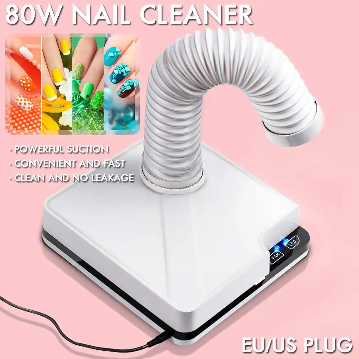 

80W nail vacuum cleaner manicure vacuum cleaner cover vacuum cleaner nail vacuum cleaner nail art manicure salon tool