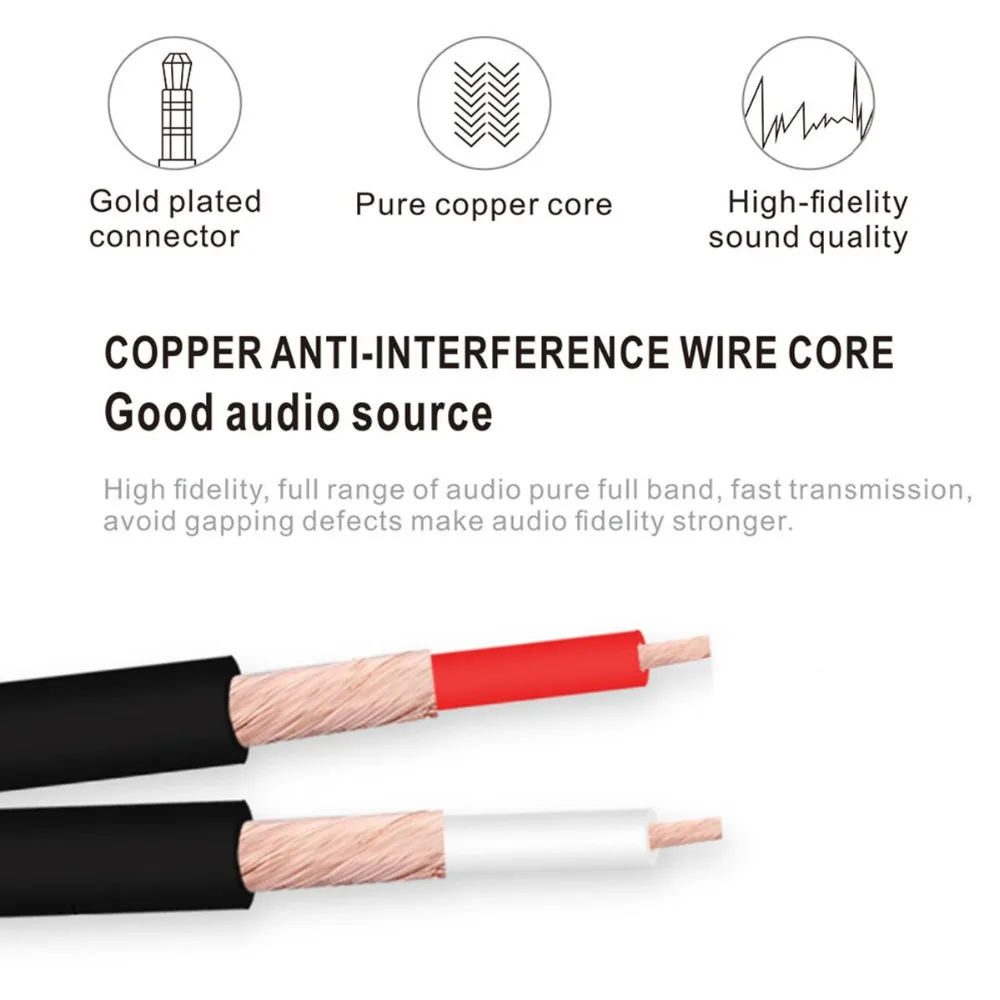 Аудиокабель-удлинитель с позолоченным штекером 3 5 мм на гнездо 2RCA | Электроника