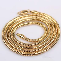 14k gold fine snake chain necklace women men jewelry 3mm23 6 inch