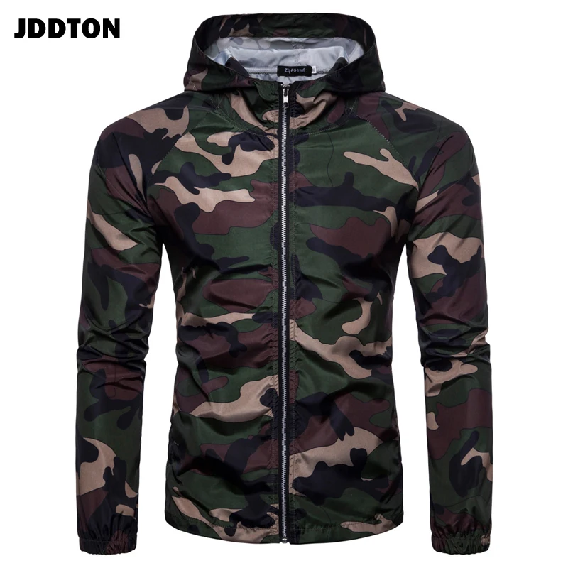 JDDTON Мужская армейская куртка с капюшоном светильник Кая Повседневная
