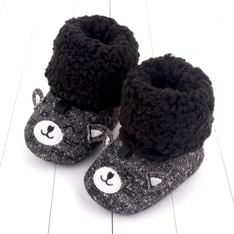 

2021 Winter Baby Girl Shoes Toddler Cute Warm Cotton Boots Newborn Slip-on Snow Boots Kids Designer Shoes Escarpines Bebes