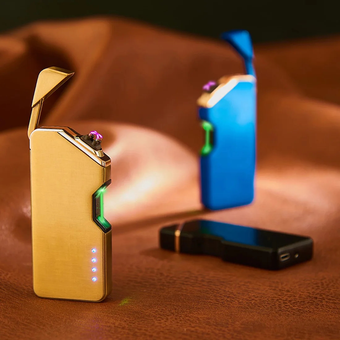 

Laser Unusual Plasma Lighter Electric USB Windproof Flameless Cigarette Lighters Gadgets For Men Technology Dropship Suppliers
