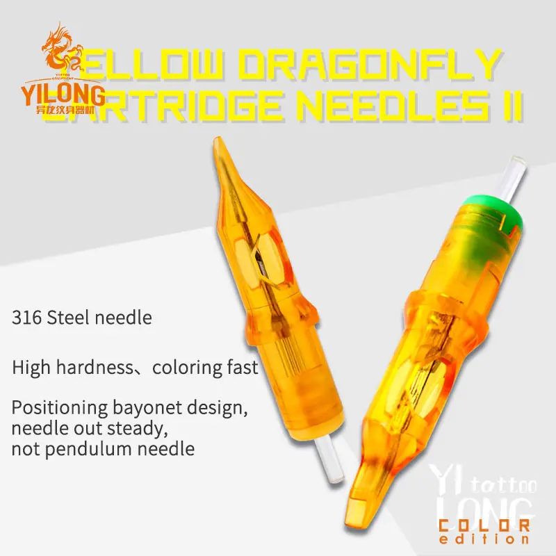 Стрекоза Ⅱ 20 штук одноразовые полу перманентный макияж татуировки иглы RL/RM/M1/RS