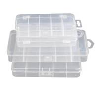 storage transparent plastic box fishing lure fishing artificial spoon baits hook lure tackle accessories tool