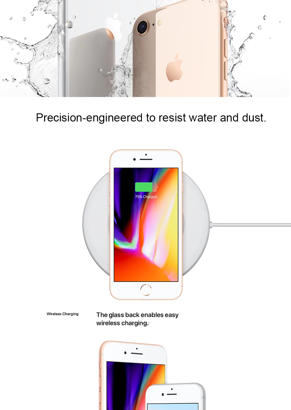 Мобильный телефон Apple iphone 8 Plus с шестиядерным процессором iOS 256 Гб ПЗУ 5,5 дюйма 12MP с отпечатком пальца LTE
