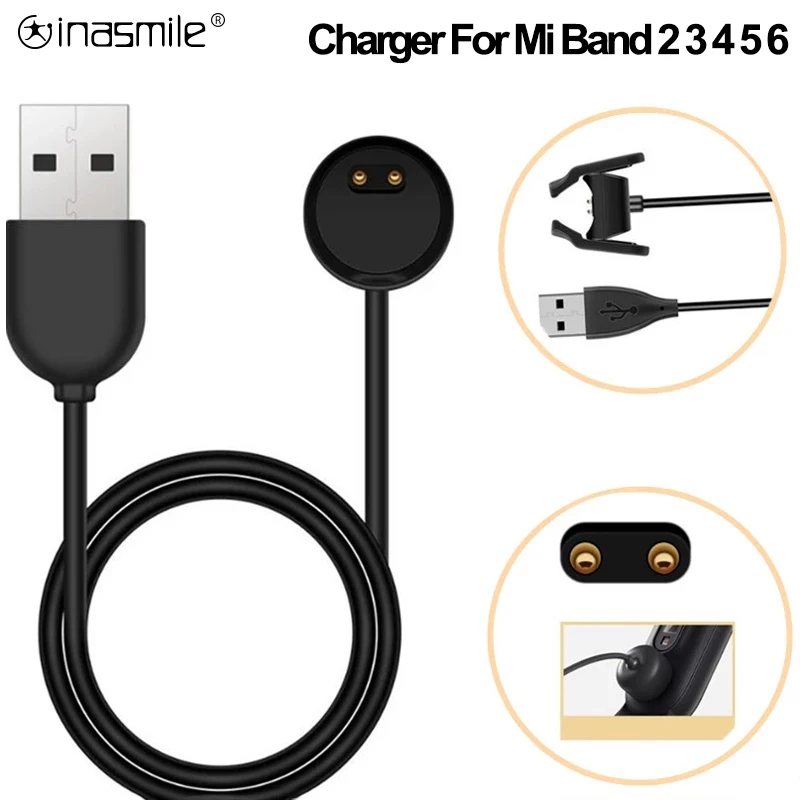 Зарядное устройство для Xiaomi Mi Band 6 5 4 3 2 зарядный кабель передачи данных с