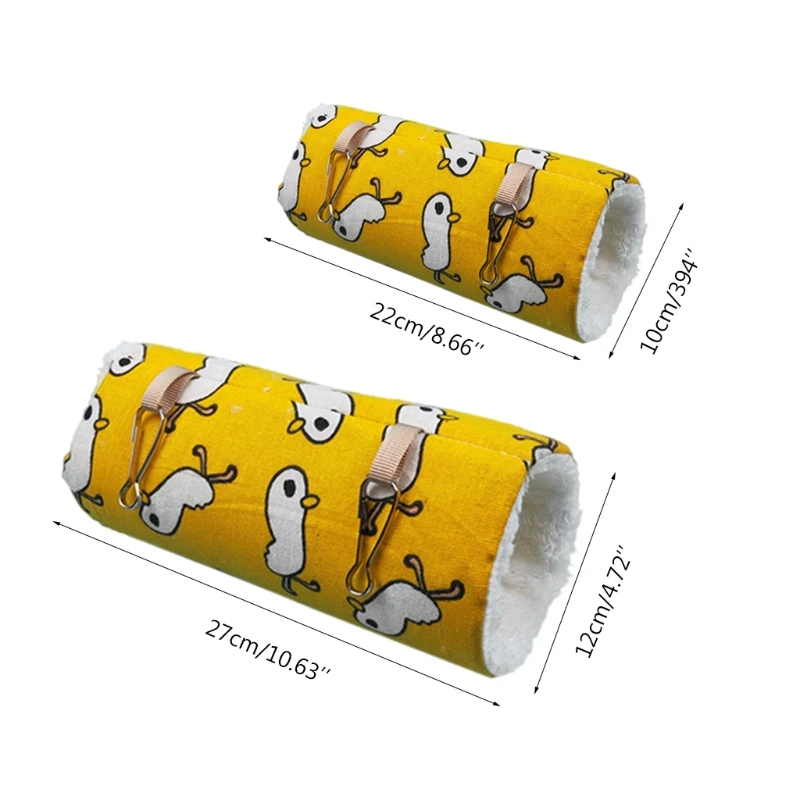 Подвесной гамак-туннель для маленьких животных теплая плюшевая кровать клетка