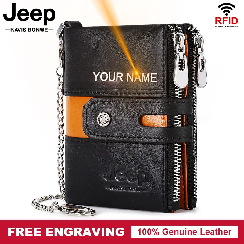 

Name Engraving Rfid Genuine Leather Men Wallet Coin Purse Small Card Holder PORTFOLIO Portomonee Male Walet Pocket Coffee Money