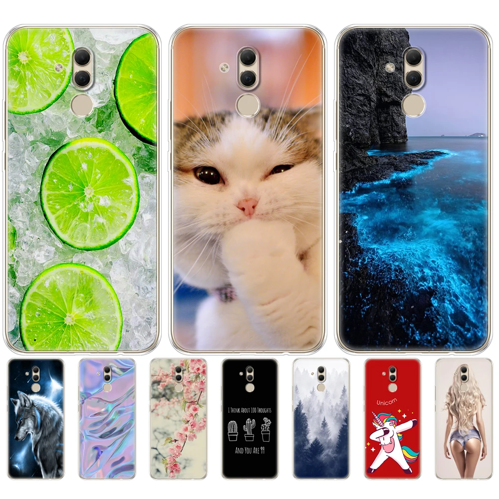 Мягкий чехол для смартфона Huawei Mate 20 Lite Чехлы 6 3 дюймов прозрачный силиконовый