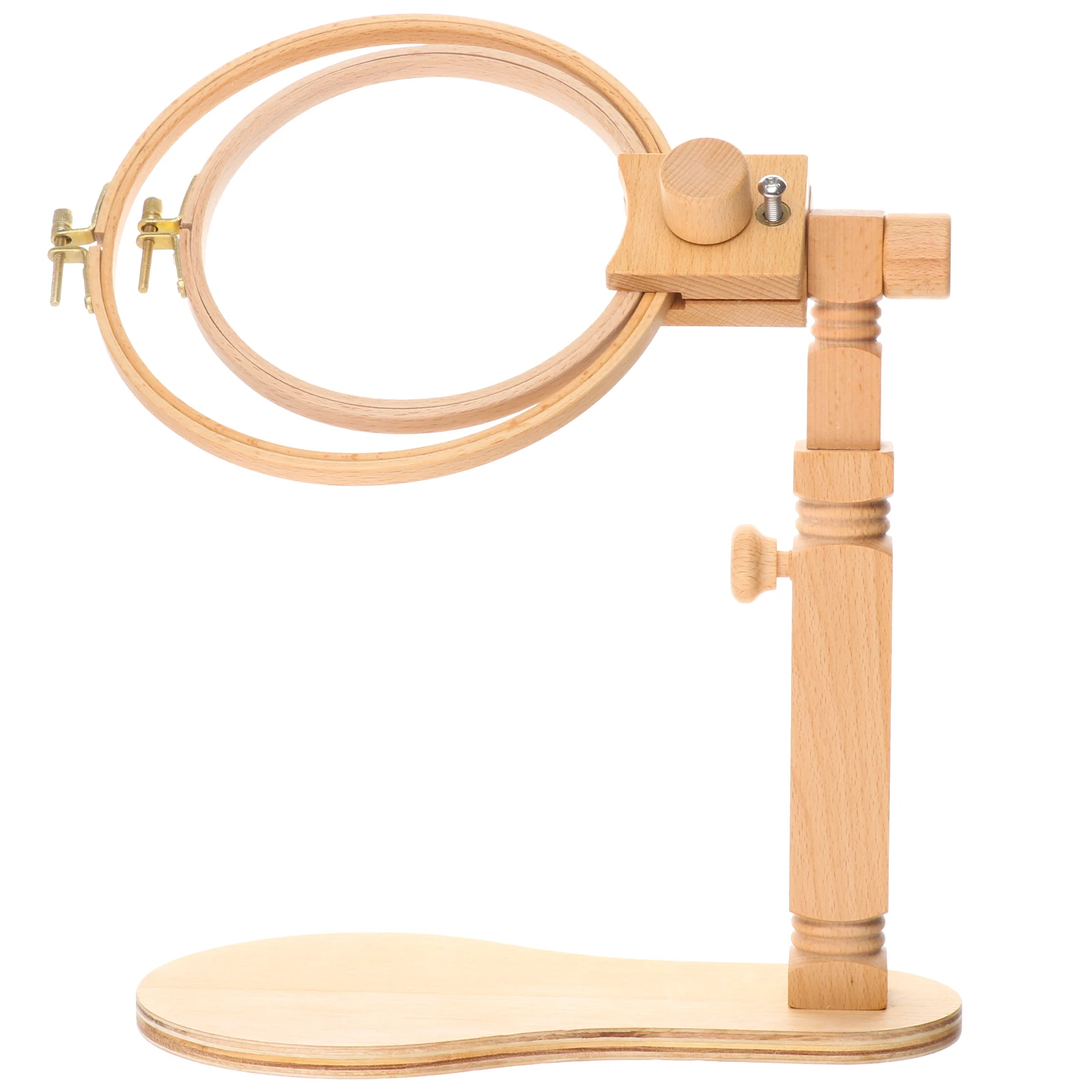 

Регулируемая подставка для вышивки с 2 деревянными насадками