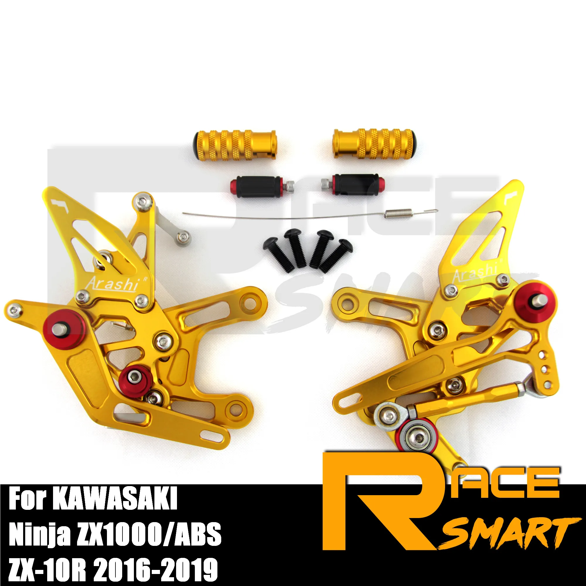 Мотоцикл с ЧПУ регулируемый задний Набор для ног быстросменный KAWASAKI Ninja ZX-10R ZX1000 ABS