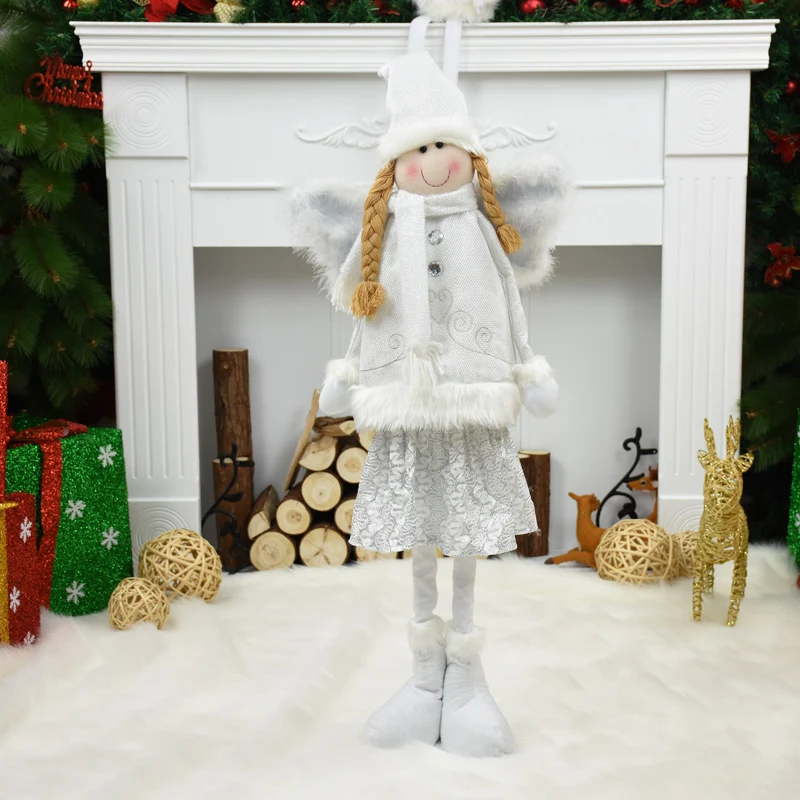Стоящая Статуэтка Navidad, рождественские куклы-ангелы, рождественские украшения для дома, Рождественские елочные украшения, подарок на год
