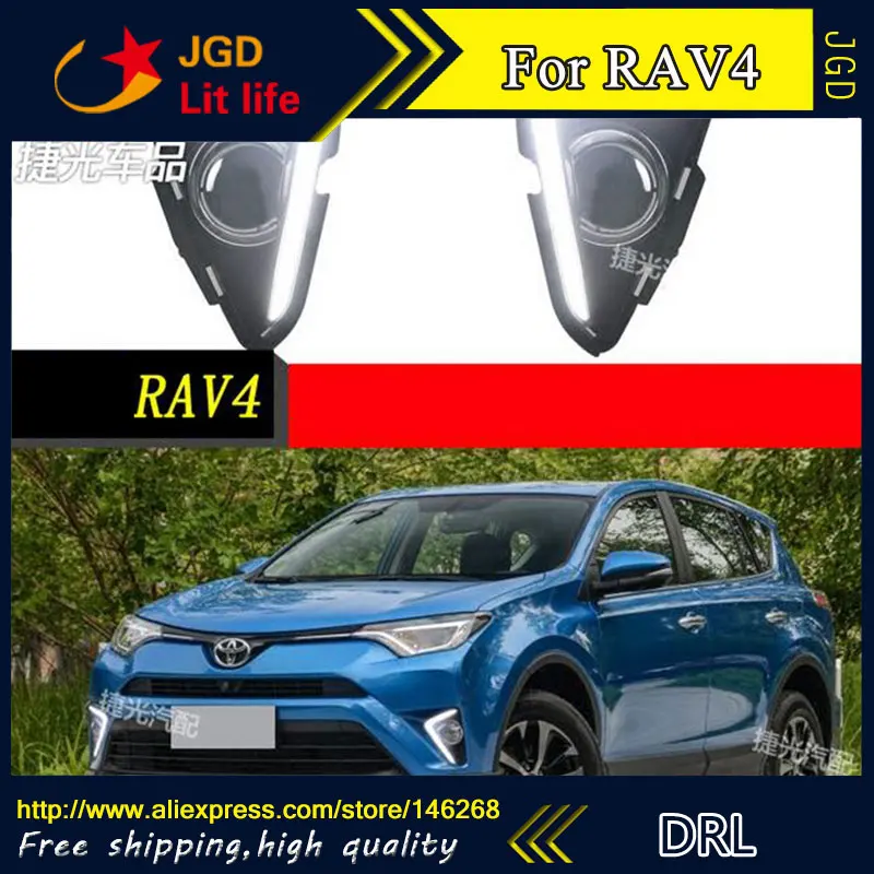 Бесплатная доставка! Дневные ходовые огни для Toyota RAV4 6000 2016 12 В 2017 к | Автомобили и