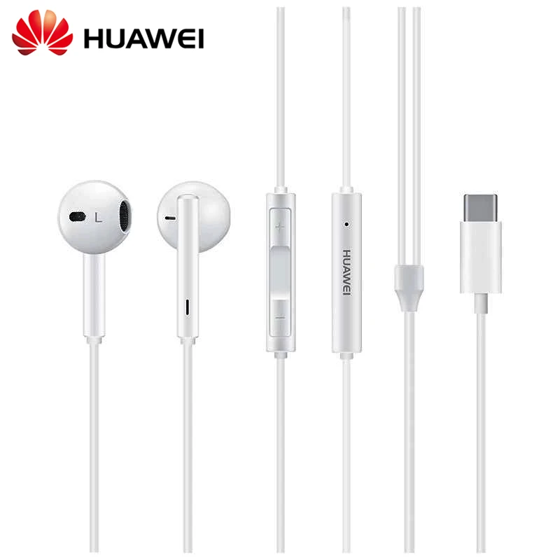 Наушники huawei CM33 Eerbuds USB TYPE C микрофон Регулятор громкости для huawei mate 10 mate 10 Pro P20 P20 Pro - Цвет: Huawei CM33