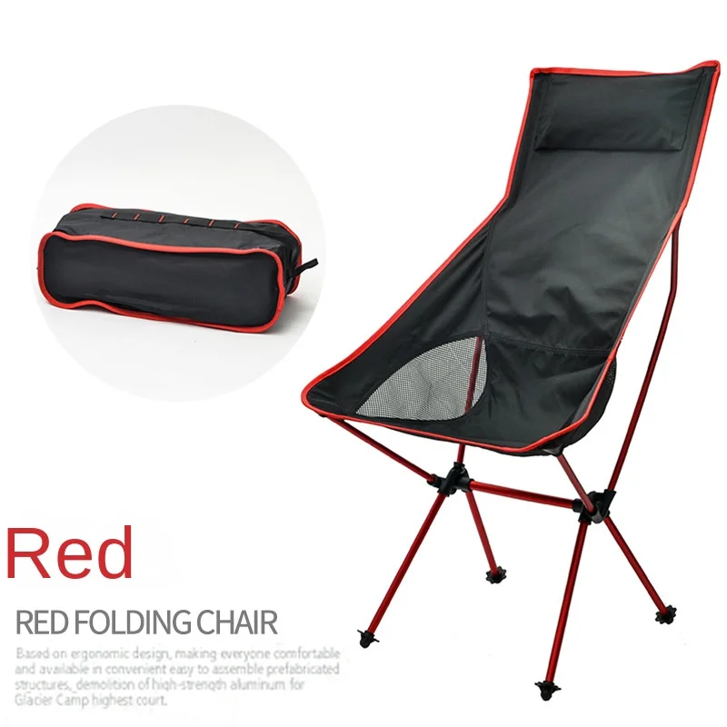 

Folding Extended Hiking Seat Garden Ultralight Office Home Furniture Portable Moon Chair Lightweight Fishing Camping BBQ Chairs