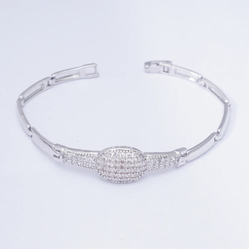 Браслет женский теннисный с фианитами Модный классический круглый браслет цвета