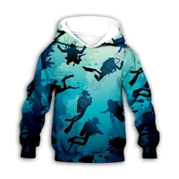 diver 3d printed hoodies family suit tshirt zipper pullover kids suit sweatshirt tracksuitpant shorts 02