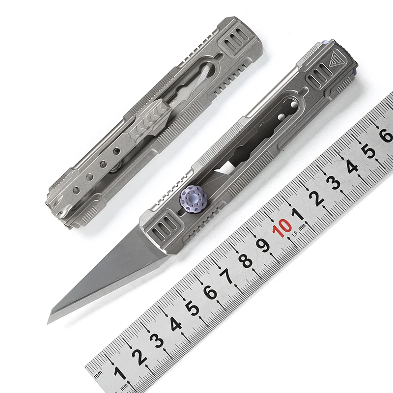 Район 9 XS оригинальный нож для резки бумаги ручка из титана лезвие нержавеющей