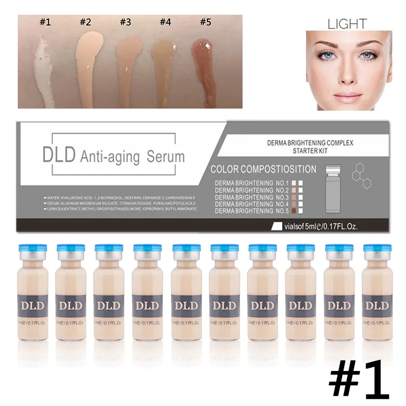 10pcs bb cream 1 Горячая корейская косметика для отбеливания сыворотка BB крем светящаяся Meso осветляющая сыворотка для отбеливания акне антивозрастной BB Крем Сыворотка жидкая - Цвет: 10pcs bb cream 1