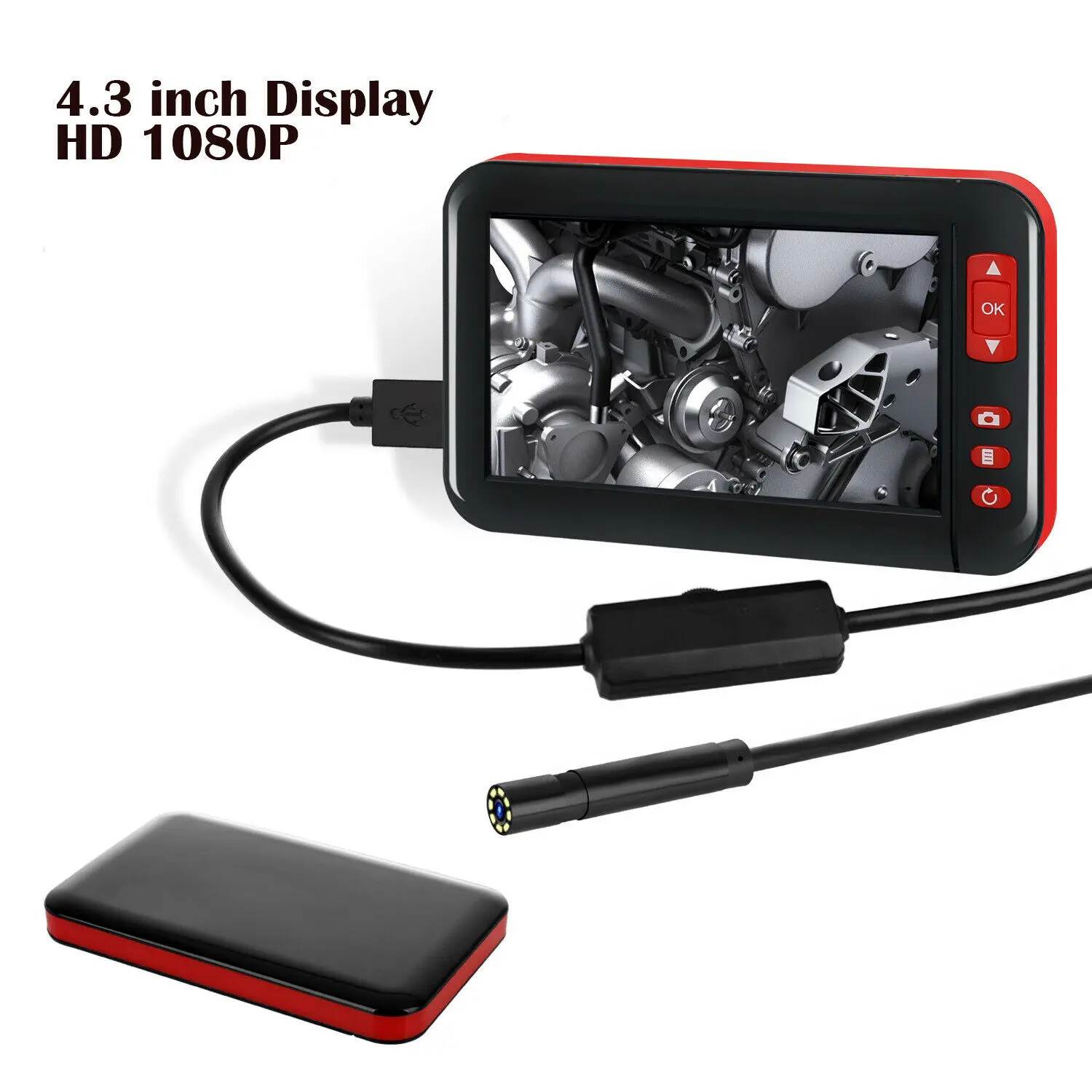4.3&quot LCD Screen HD 1080P F200 Car Monitor Borescopes Inspection Endoscope Camera | Автомобили и мотоциклы