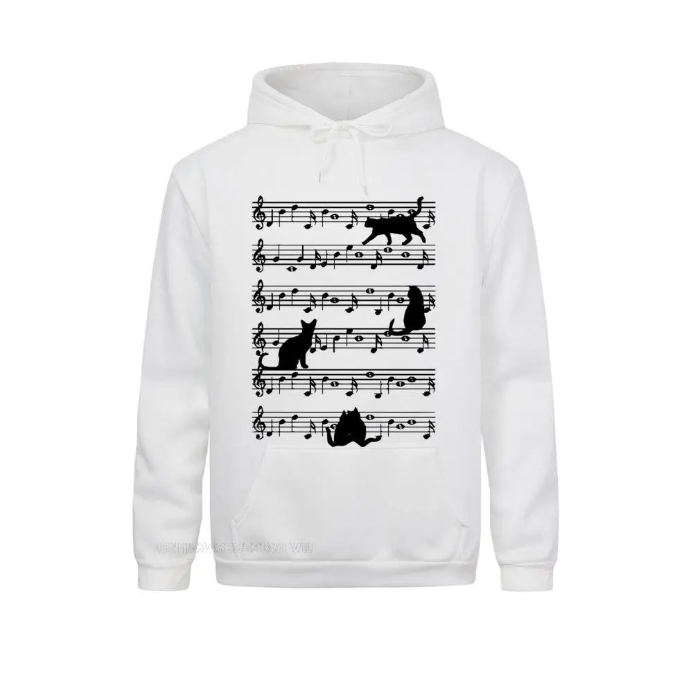 Fashion Hoodies Cats Who Like Music Top Men For Men Custom Fitted Summer Harajuku Women Pure Cotton Top Quality
