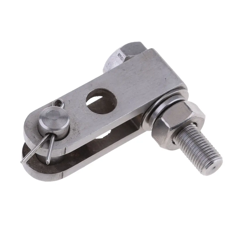 Набор серебристых подвесных рулевых скоб с коротким болтом A75 МОРСКОЙ лодочный