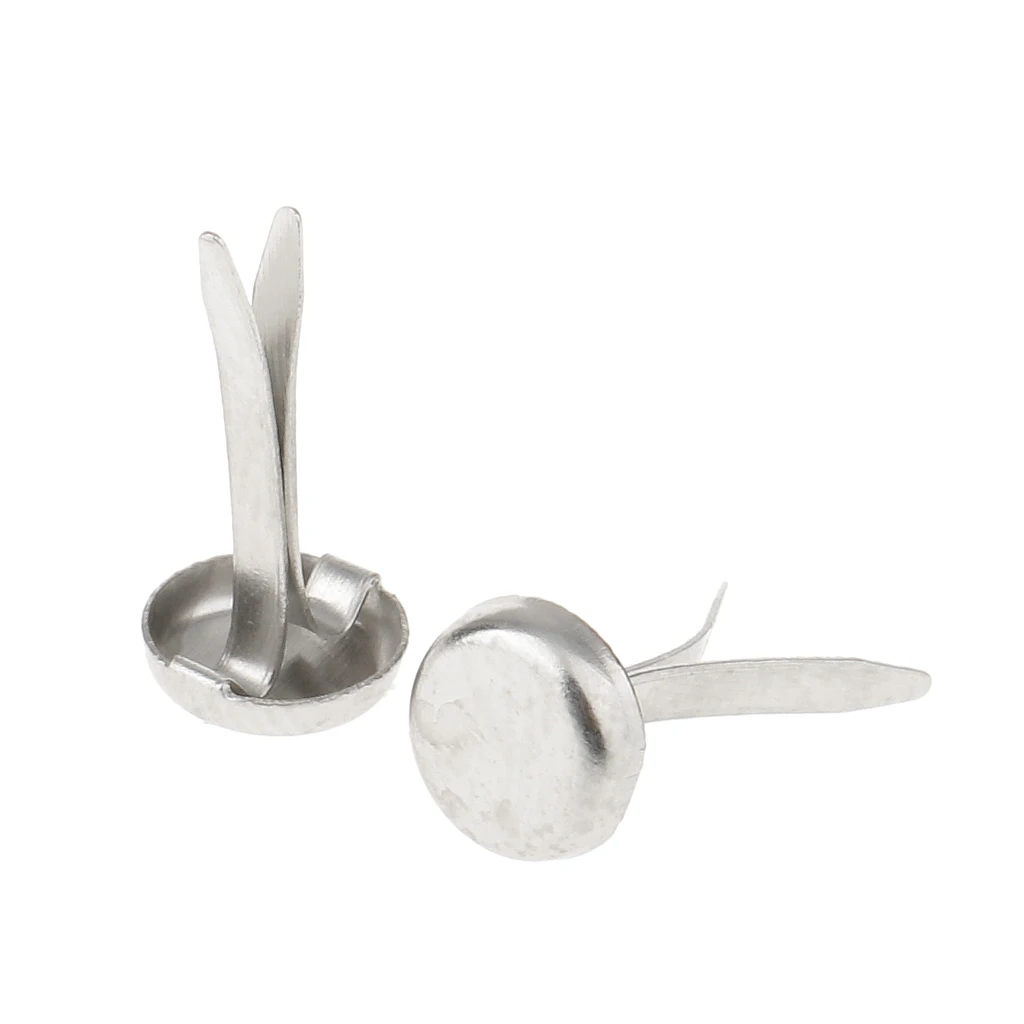 200 шт серебряные металлические бумажные крепежные детали мини-Брадс