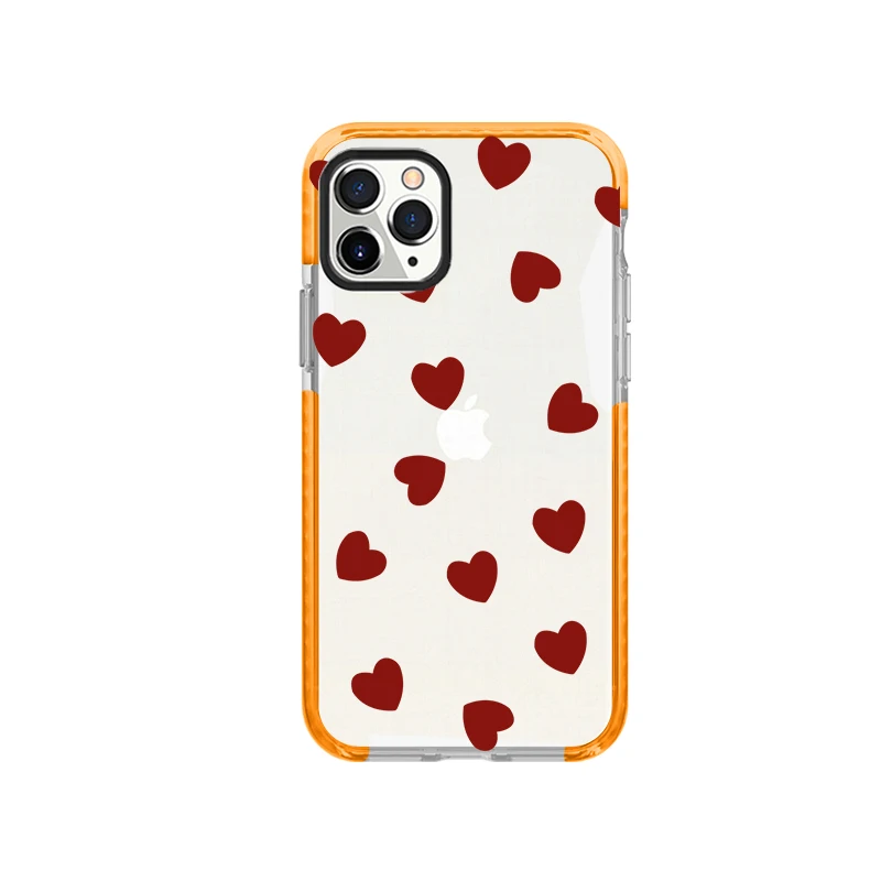 

Love Heart Case For iPhone 11 12 Pro Max XS Max XR X Phone Cases For iPhone SE 2020 6 6s 7 8 Cover Clear Shockproof Soft Funda