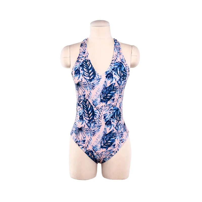 

NEW 2021 Summer Jumpsuit Sexy Backless Digital Print Fashion New Hotel Hot Spring Holiday Swimsuit Girl 2 Piece Set Women