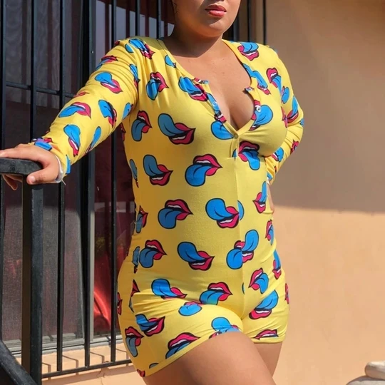 Женский сексуальный комбинезон с глубоким V образным вырезом и шортами домашняя