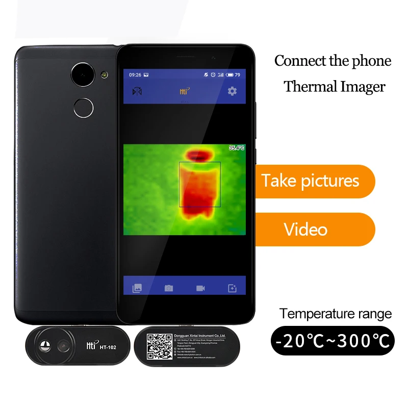 Лидер продаж Seek тепловизор компактный/компактный XR/Compact PRO инфракрасная камера ночного видения Android и IOS версия - Цвет: HT-102