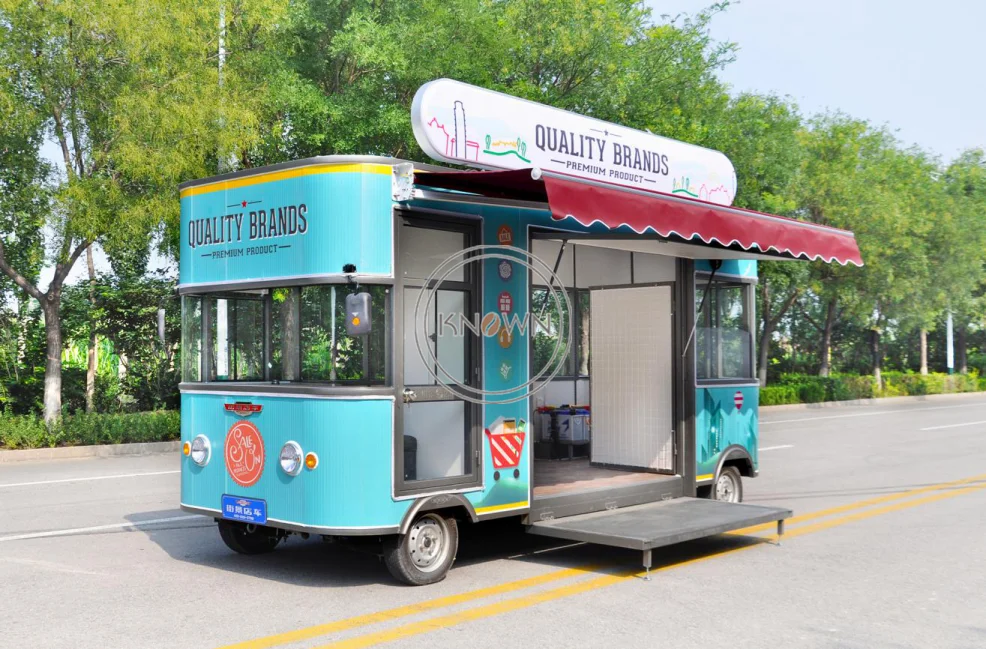 5 м длинный электрический автомобиль грузовик для еды мобильная кухня тележка