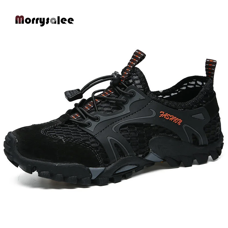 Summer Breathable Men Hiking Shoes  Mesh Outdoor Men Sneakers Climbing Shoes Men Sport Shoes Quick-dry Water Shoes