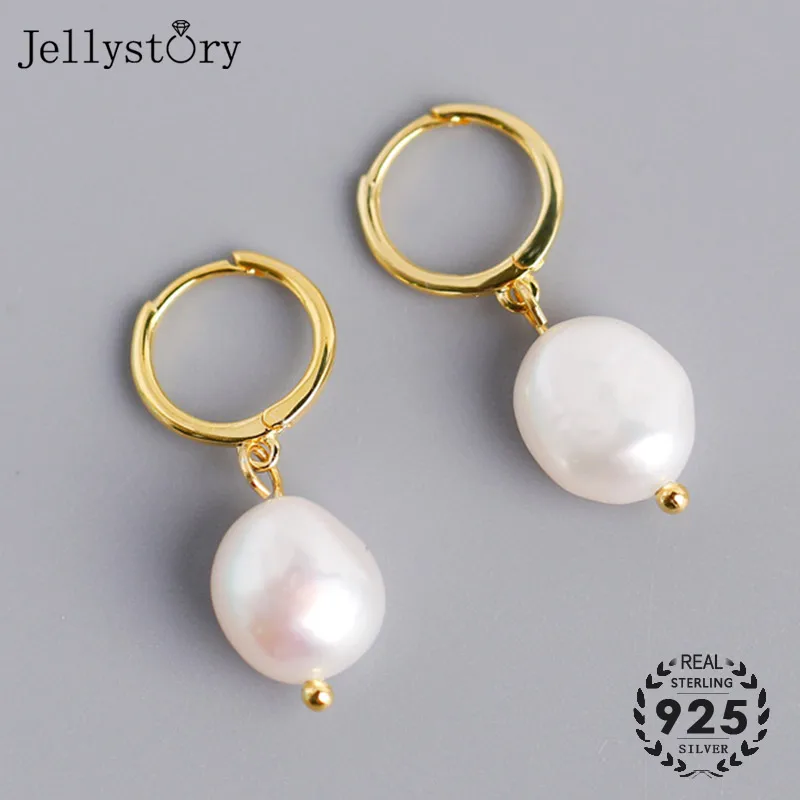 Модные серебряные ювелирные изделия Jellystory 925 серьги капли для женщин круглые с