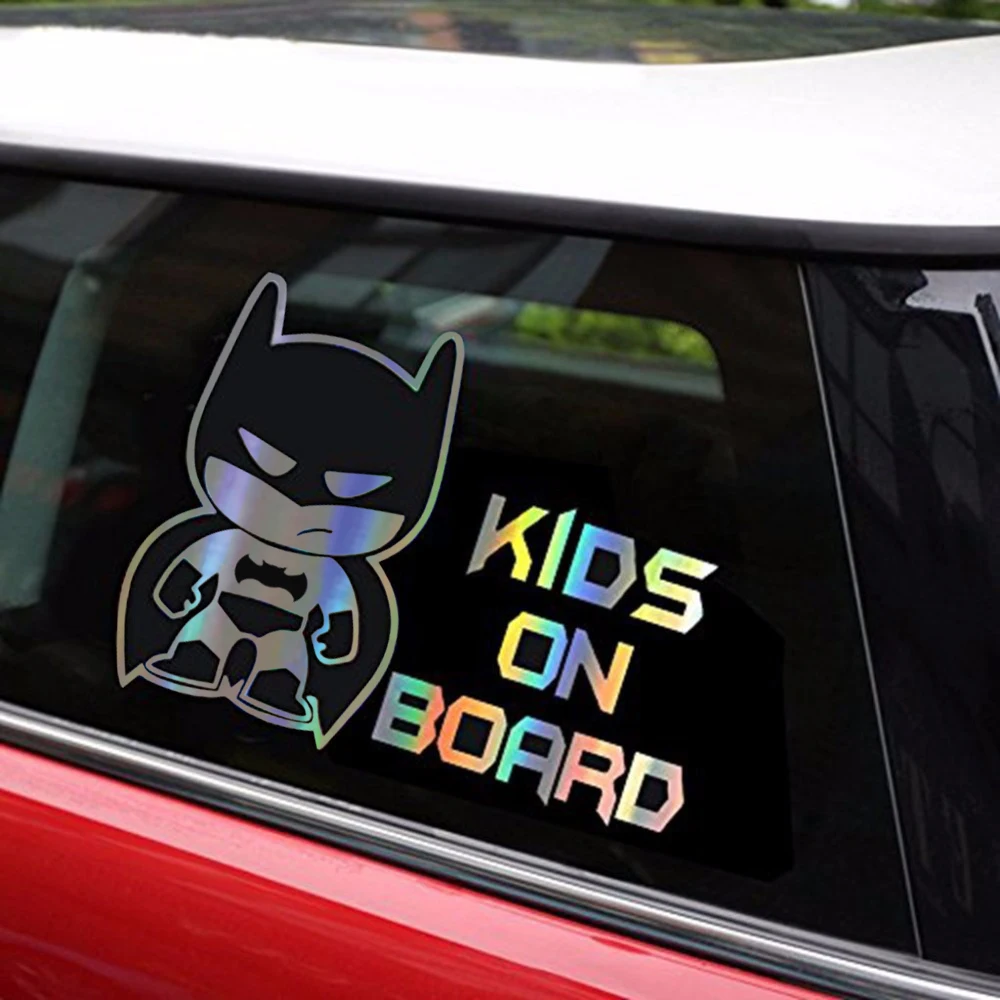 Автомобильная наклейка для детей детская на доску светоотражающая лазерная 3D