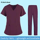 Костюм Медсестры женский эластичный с коротким рукавом и воротником-стойкой