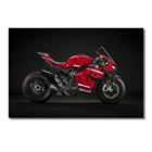 Красные Мотоциклы Superbike Ducatis Superleggera V4, настенные художественные плакаты на холсте, печатные картины сделай сам в рамке для декора гостиной