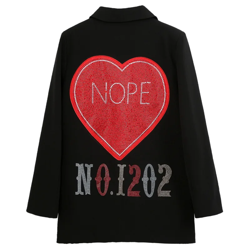 Женские осенние блейзеры 2020 расшитая бисером нашивка дизайнерские шикарные