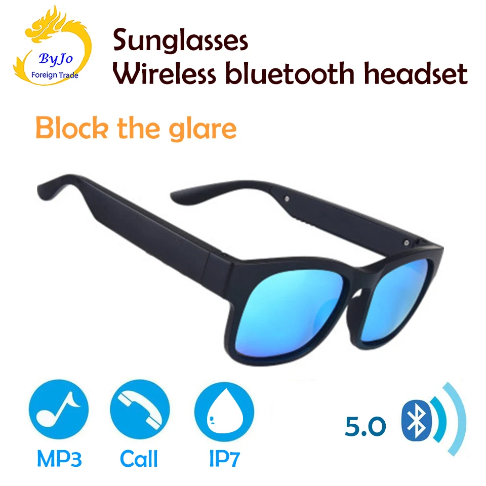 구매 컬러 얼룩말 A12 스마트 안경 블루투스 헤드셋 선글라스, 무선 블루투스 5.0 음악 듣기 휴대 전화 범용