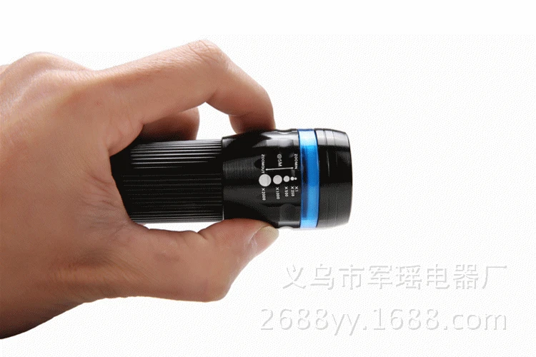 

Bicycle Outdoor Lighting Mini Self-defense Zoom Flashlight Led Strong Light Long-range Household Flashlight Battery POCKETMAN 3w