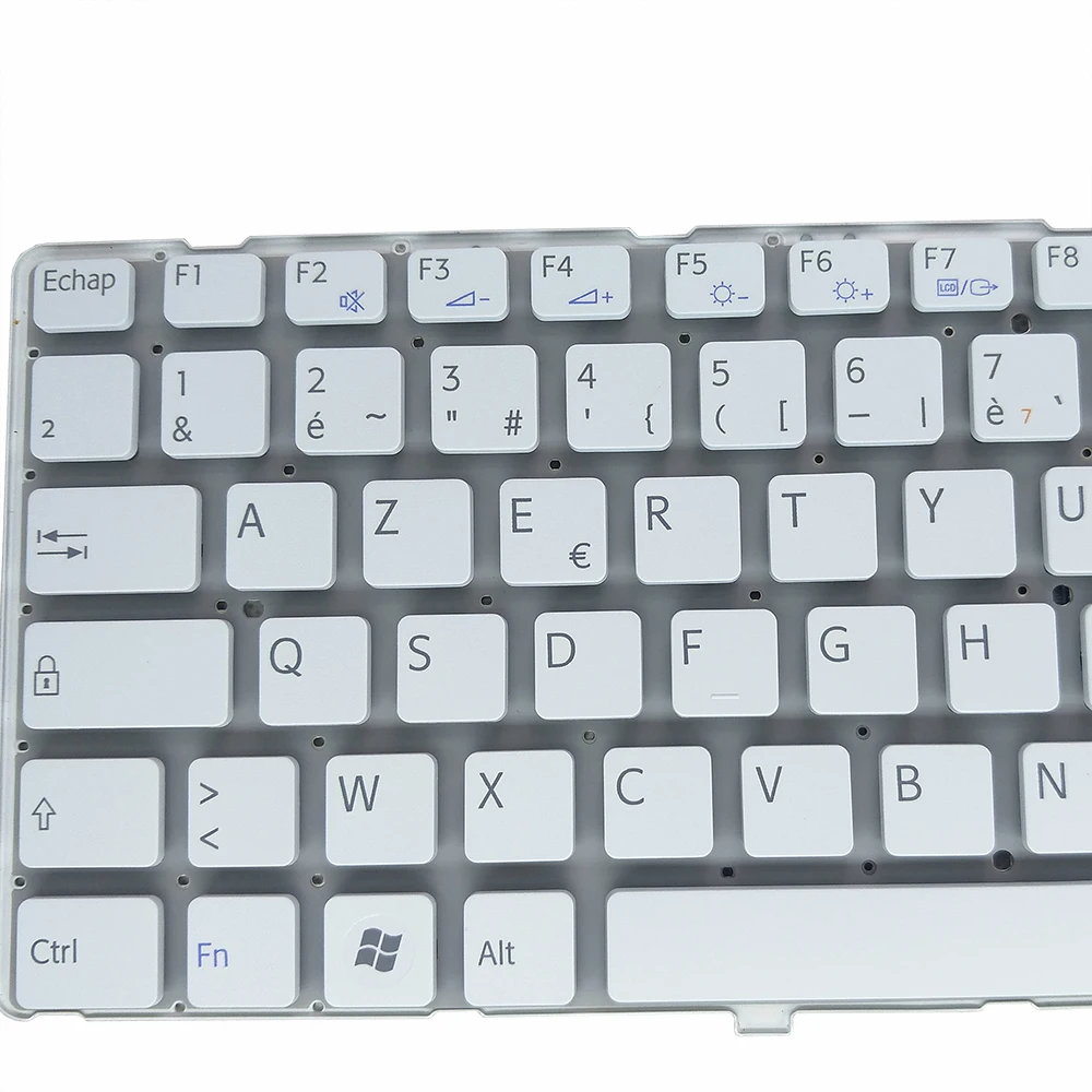 Ноутбуки Замена клавиатуры для Sony VAIO VGNNW VGN NW 180 220 235 FR французская белая