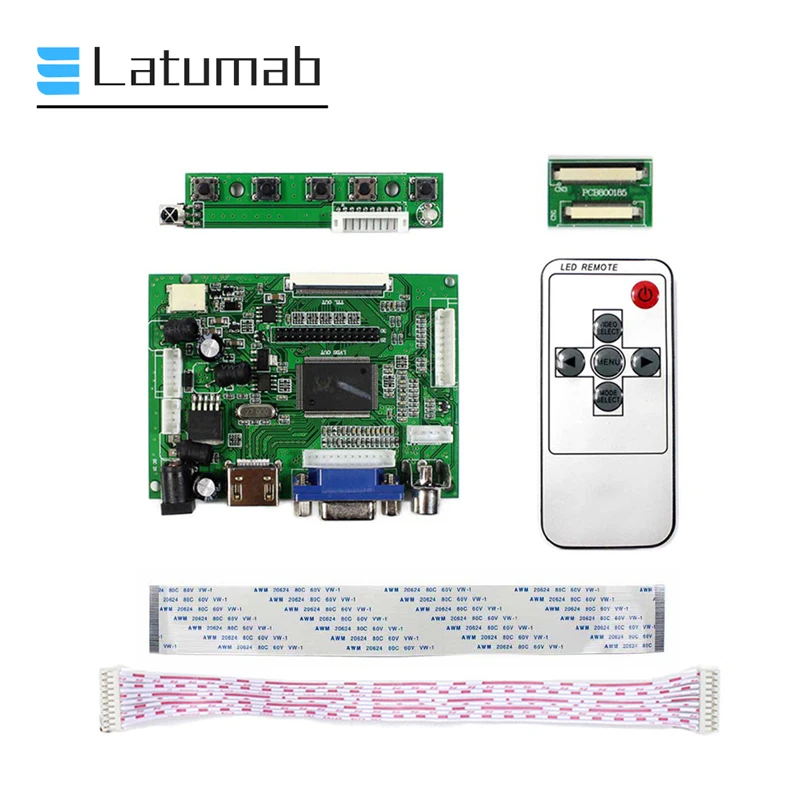 Плата контроллера Latumab для HSD062IDW1 HSD080IDW1 HSD070IDW1 панель аудио + VGA 2AV HDMI совместимая