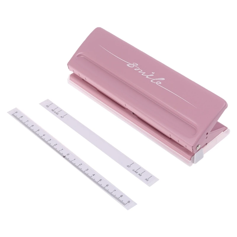 

6 Hole Punch Paper Craft Cutter Adjustable DIY A4 A5 A6 Loose-Leaf Paper Puncher Scrapbooking Stationery Office Supplies