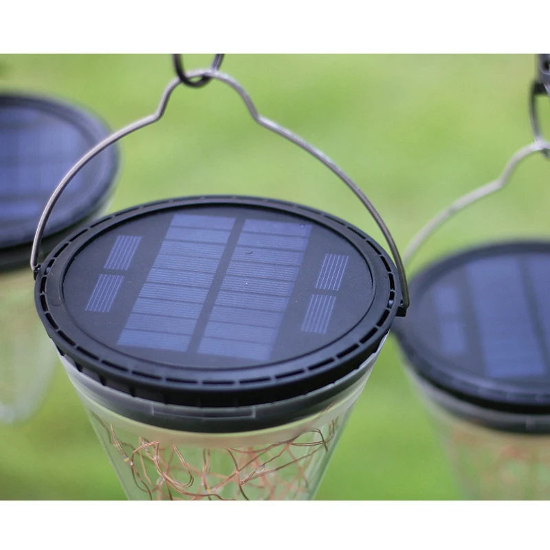

New-Solar Lamp Outdoor Lamp Garden Lamp Waterproof Decoration Hanging Lamp Villa Garden House Cone Star Lamp