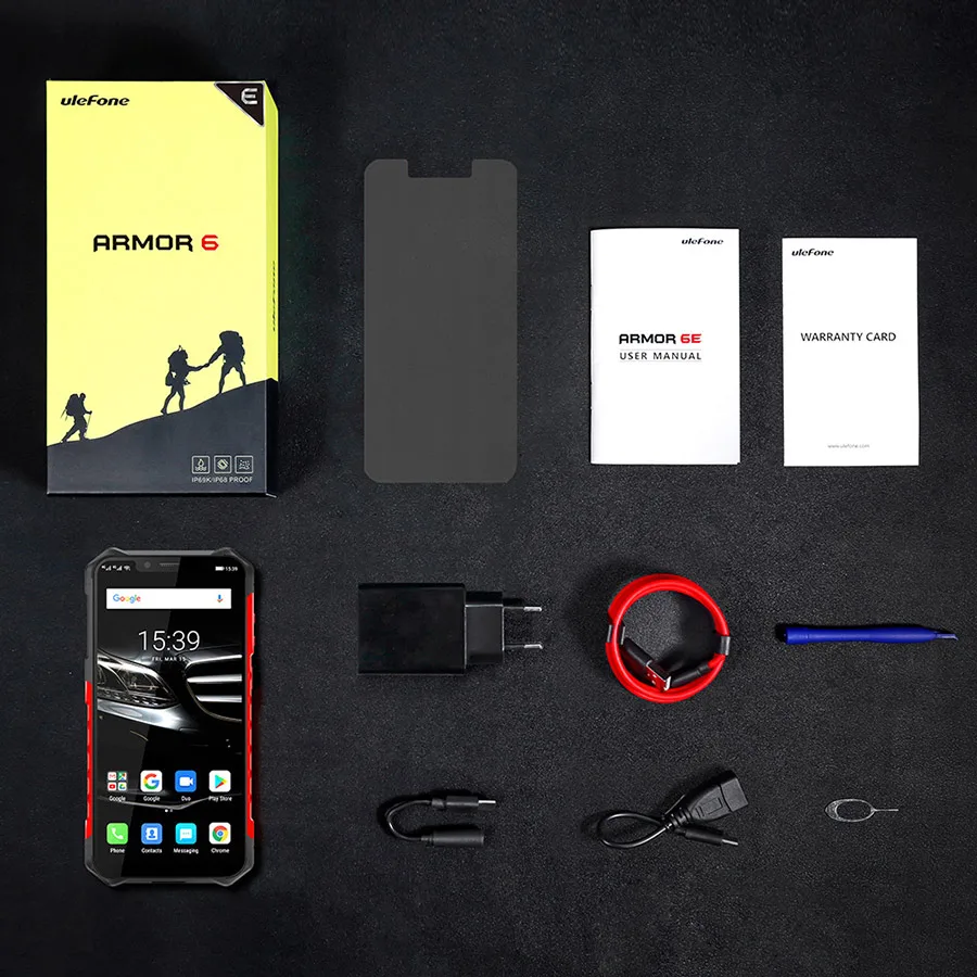Ulefone Armor 6E Android 9 0 6 2 дюйма IP68 Helio P70 4 Гб + 64 ГБ сканер лица NFC Беспроводная зарядка