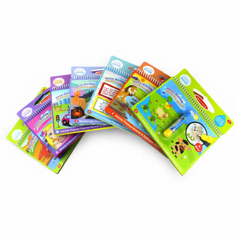 

Children's Baby Water Painting Books Can Be Used Repeatedly Graffiti Book Magic Graffiti Colorful Water Painting Book Random