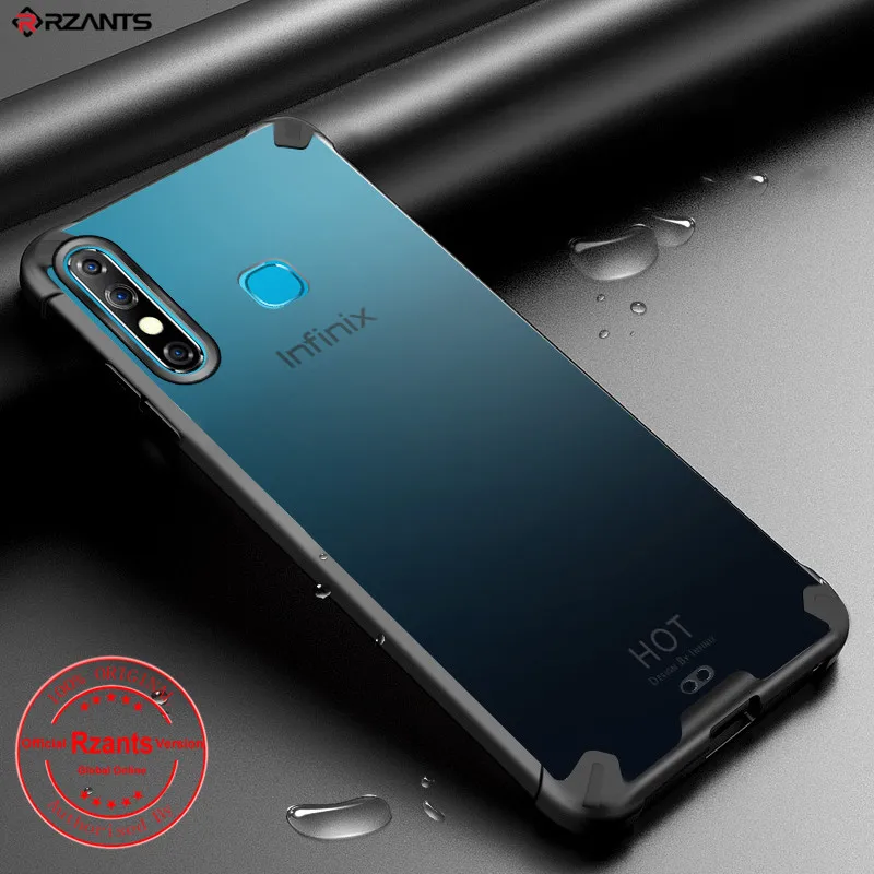 

Rzants For Infinix Hot 8 Infinix Hot 9 9 Play Infinix Hot 10 Case Hard [Blade] Shockproof Slim Crystal Clear Cover funda Casing