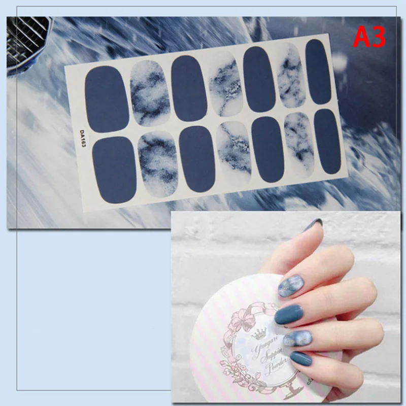 1 лист смешанный дизайн новый для ногтей Стикеры комплект слайдер Обертывания