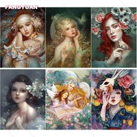 diy 5d diamond painting woman character full round square drill diamond embroidery home decor creative gift diamond mosaic gift
